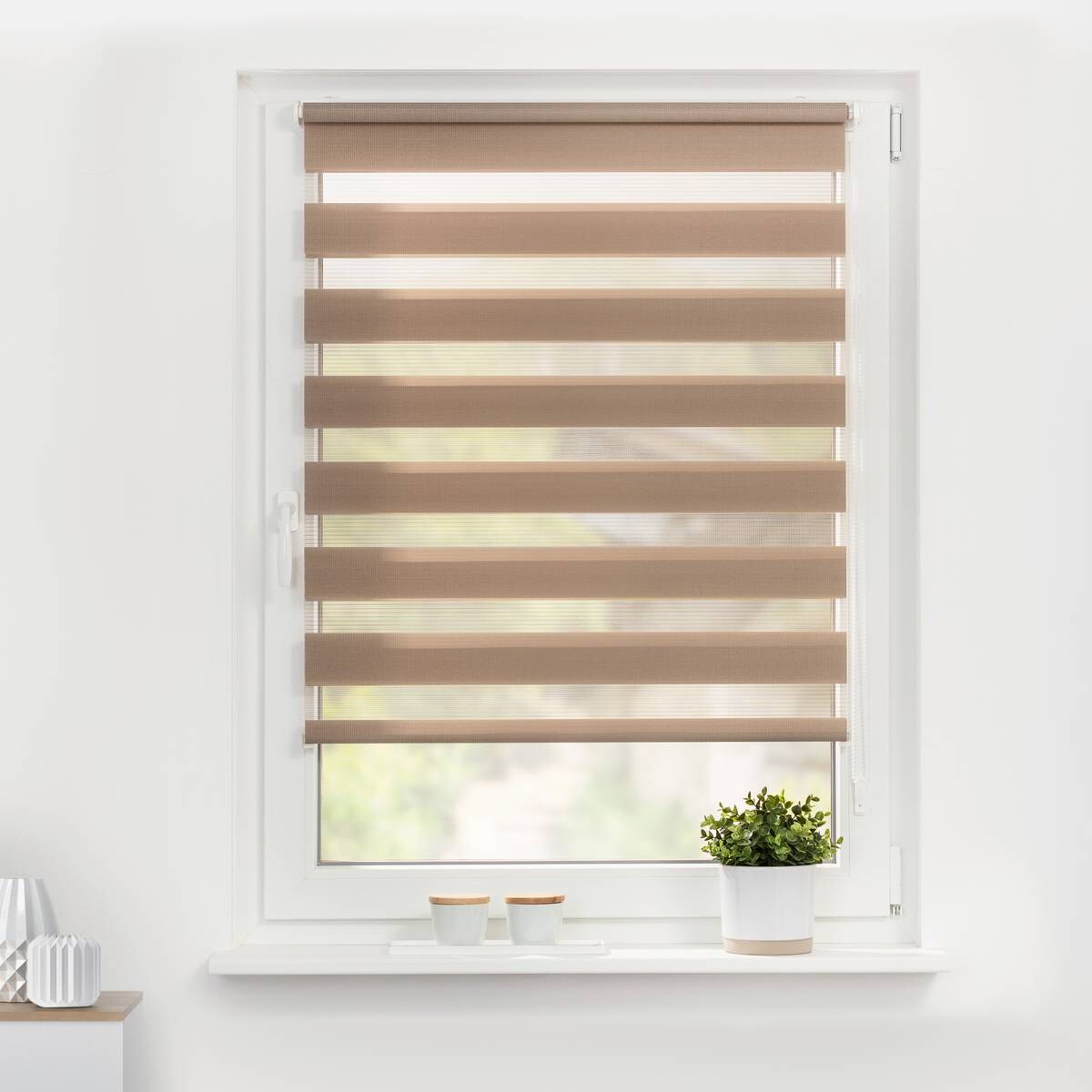 LICHTBLICK Doppelrollo Duo taupe B/L: ca. 50x150 cm