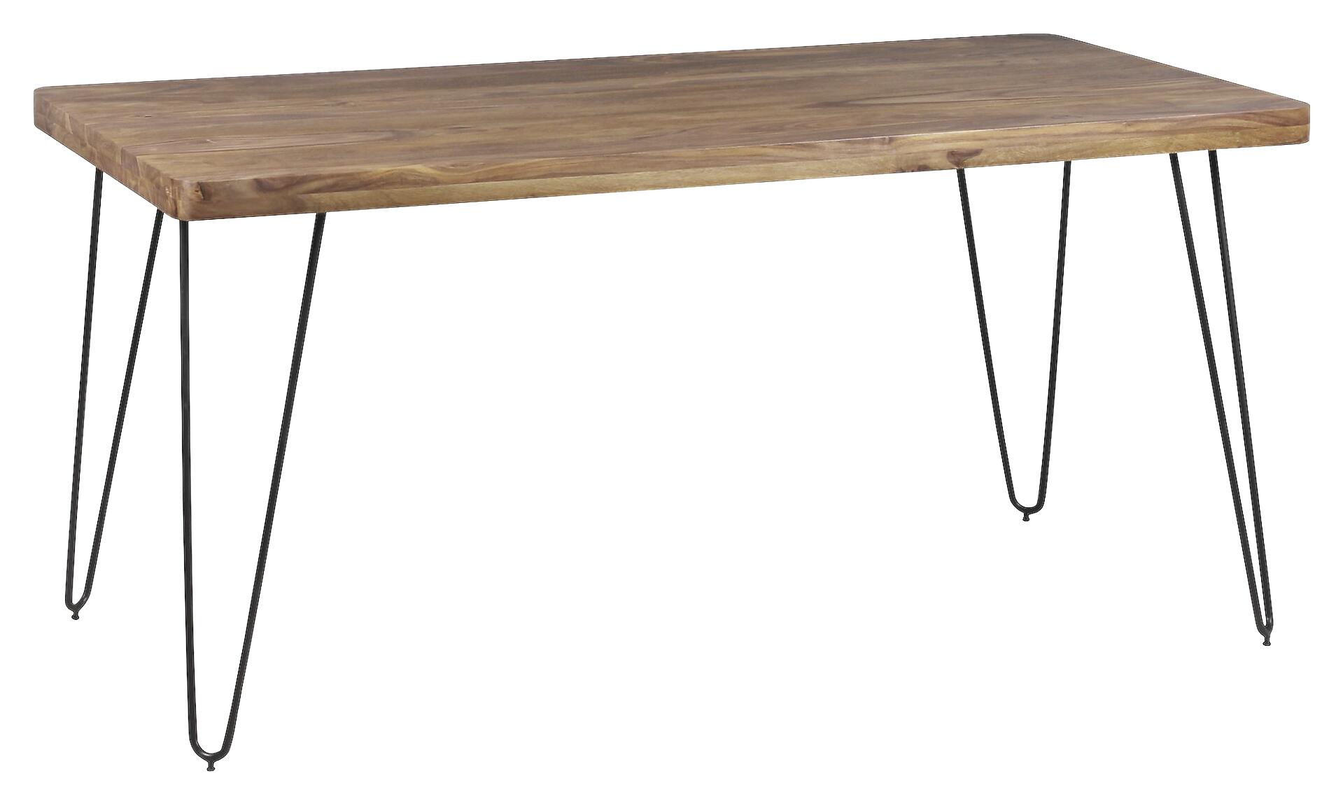 Esstisch natur schwarz B/H/T: ca. 120x76x80 cm