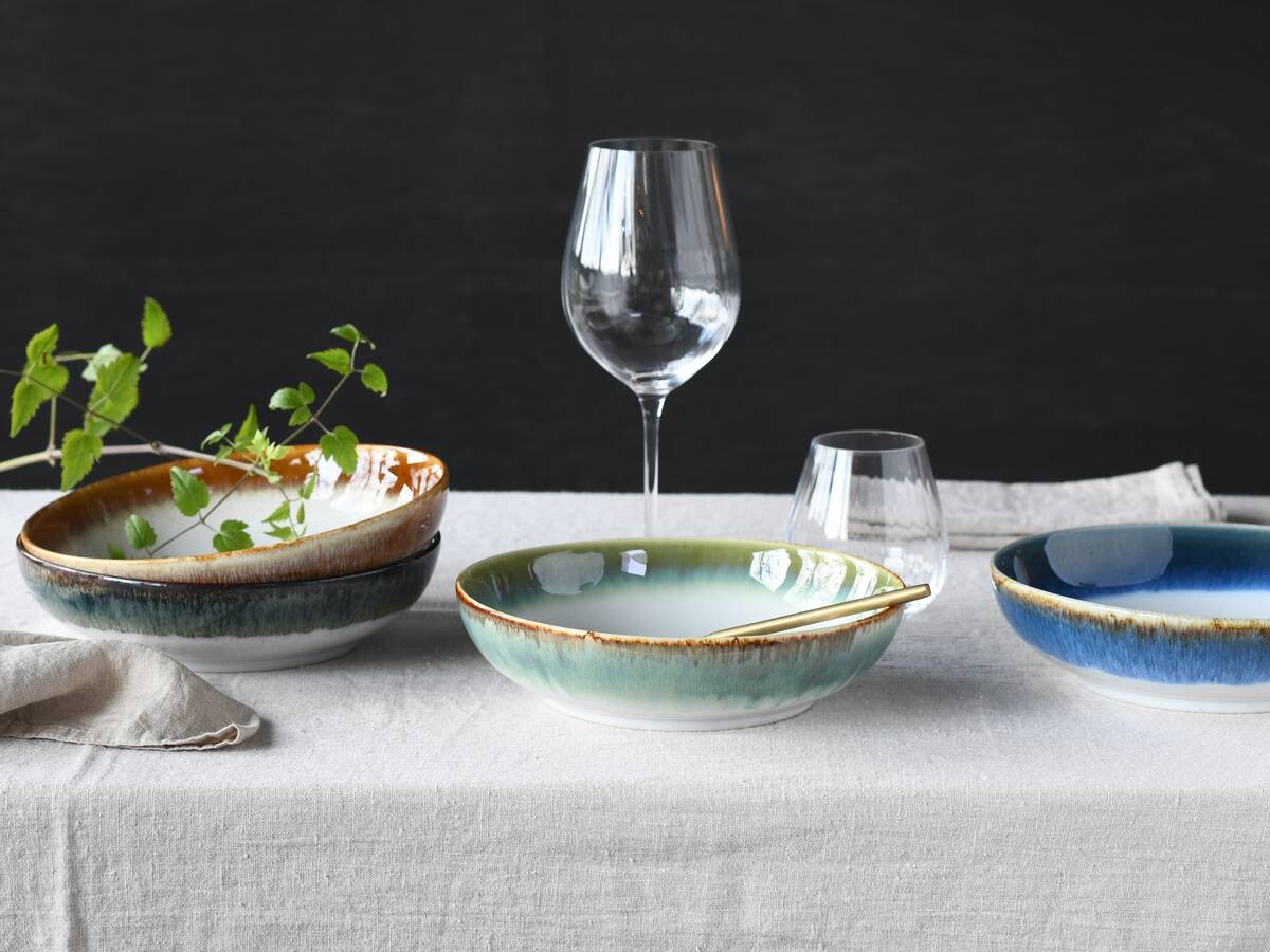 CreaTable Müslischalenset Cascade Bowls Mix Poke bunt Steinzeug