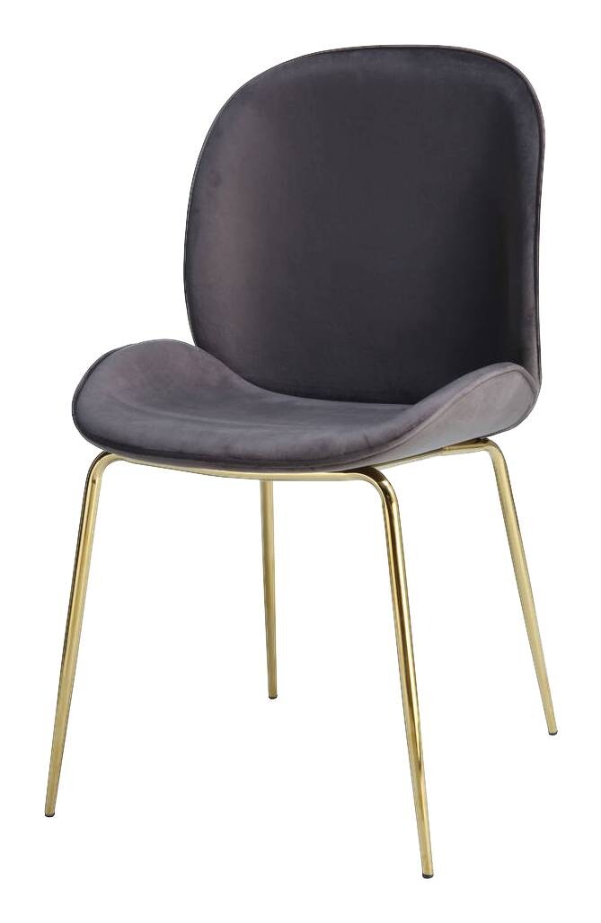 Stuhl Charlize 100 2er grau Microfaser B/H/T: ca. 48x87x59 cm