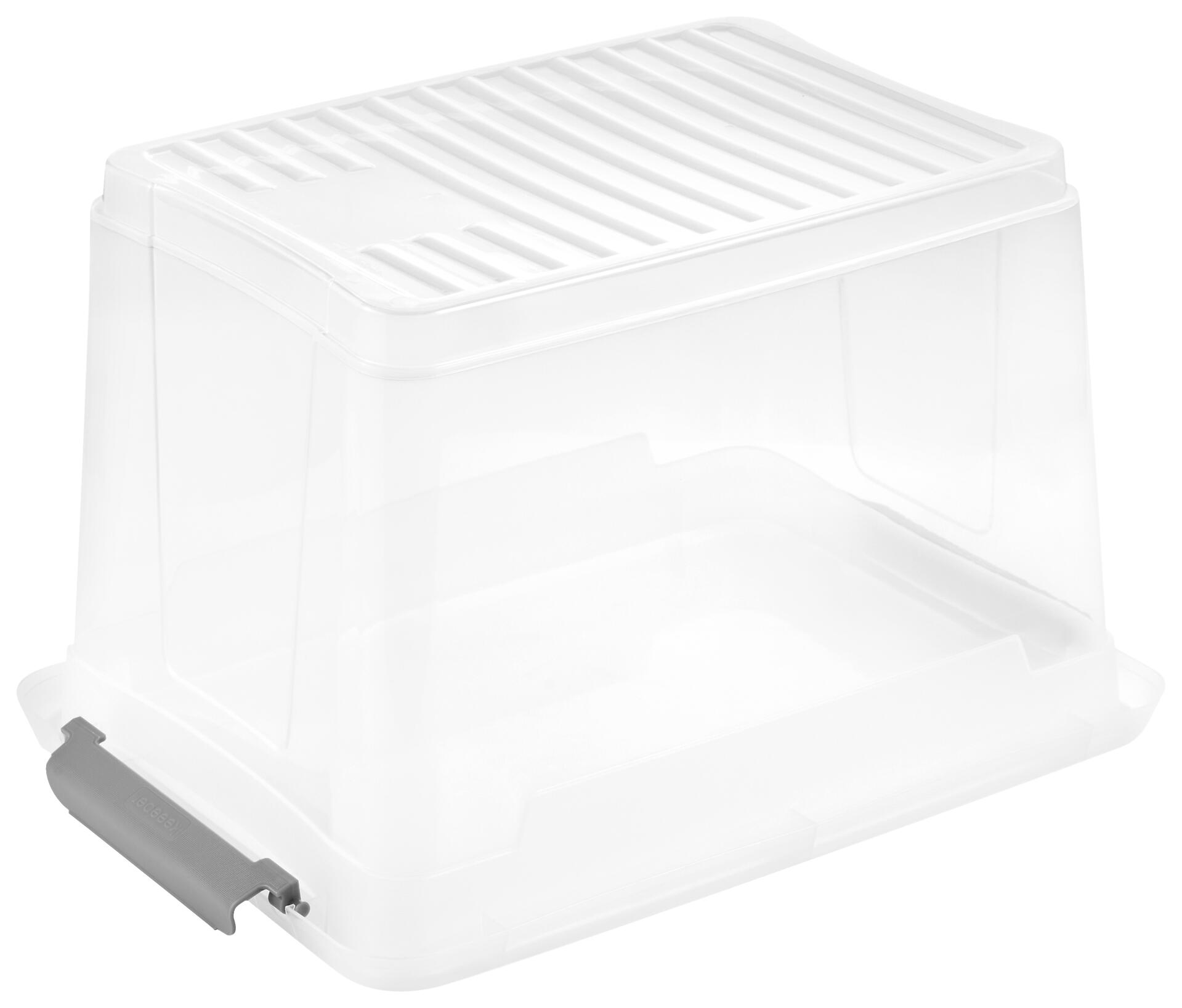 Aufbewahrungsbox transparent B/H/L: ca. 28,5x23,5x37,5 cm