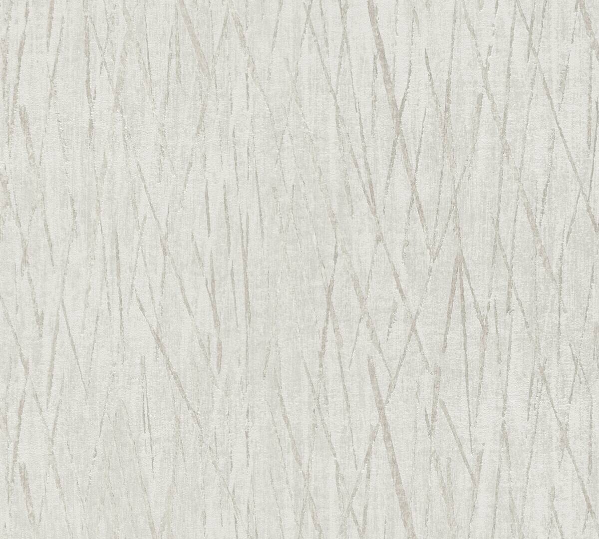 A.S.Creation Vliestapete silber weiß grau B/H/D: ca. 53x1005x8,8 cm