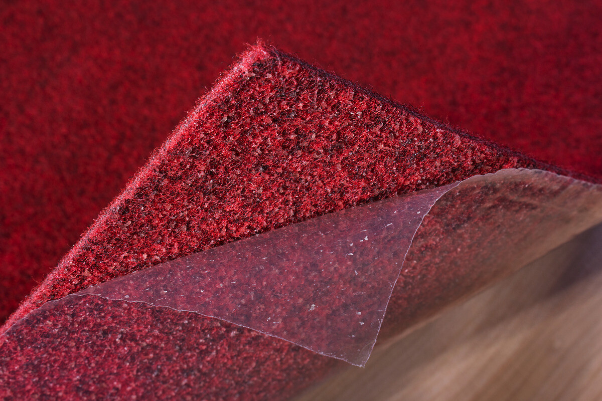 Teppichfliese Filz rot B/L: ca. 40x40 cm pro Stück
