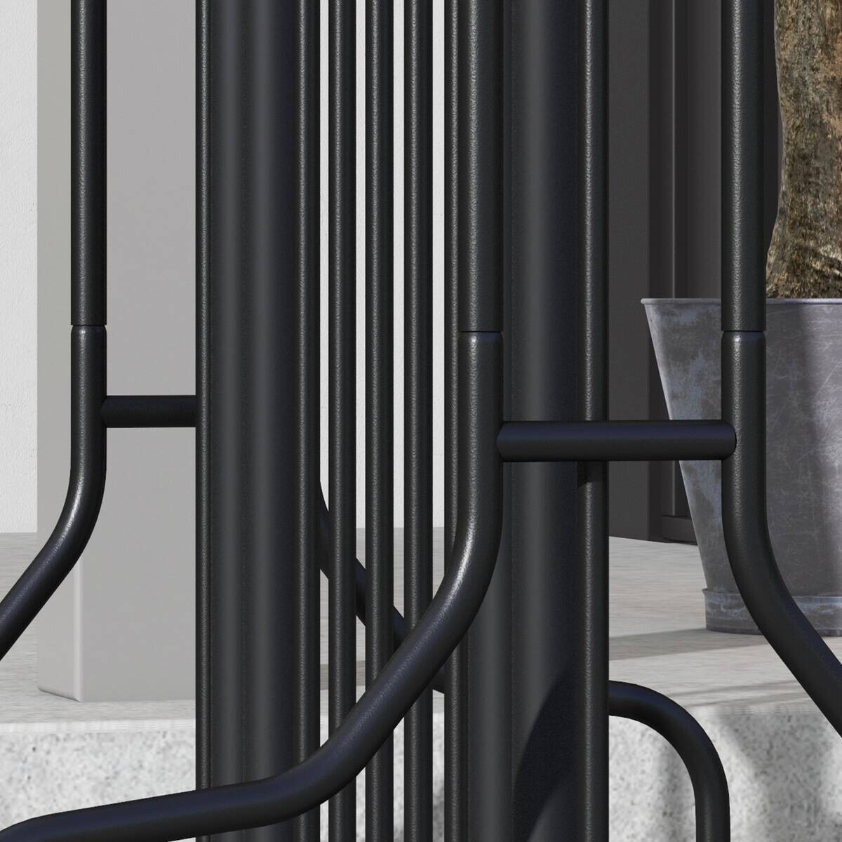 DURHAND Fahrrad-Zubehör schwarz schwarz B/H/L: ca. 80x90x80 cm