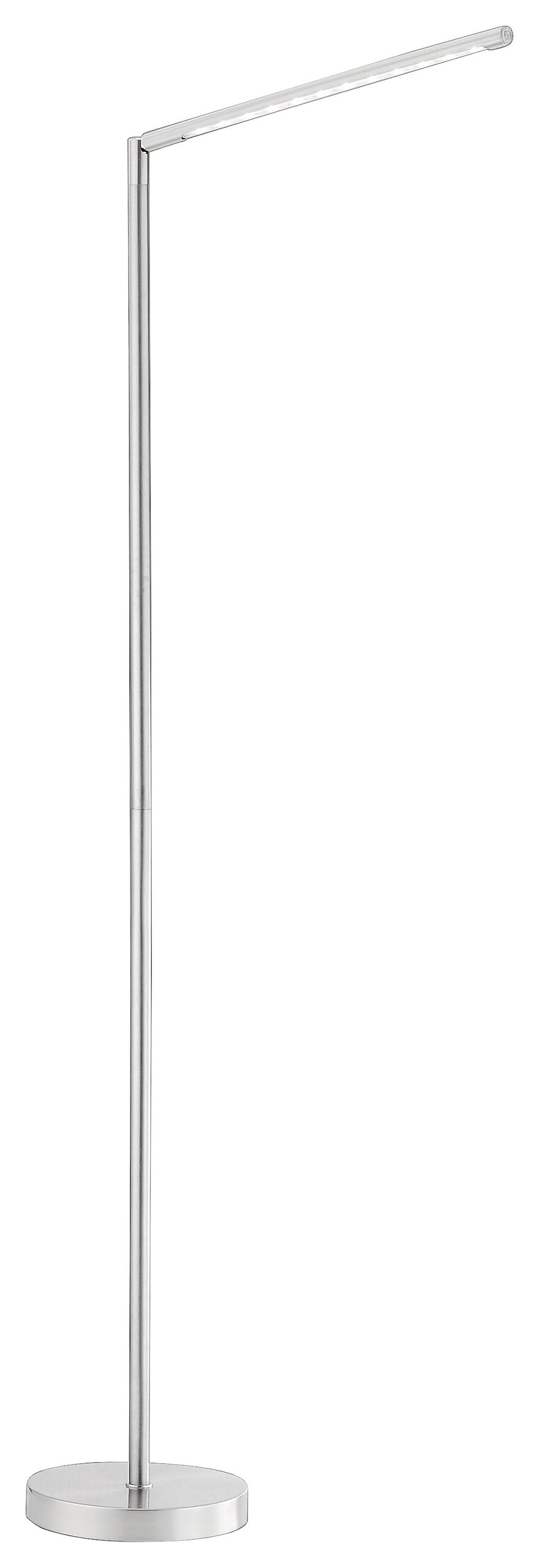 Just Light Stehleuchte Dawda stahlfarbig silber Metall H: ca. 125 cm