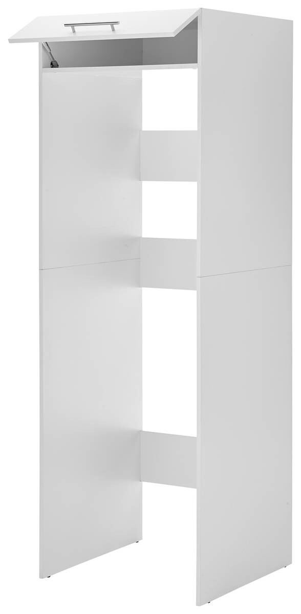 Respekta Waschmaschinenumbauschrank Clara weiß matt B/H/T: ca. 67,4x200x67,6 cm