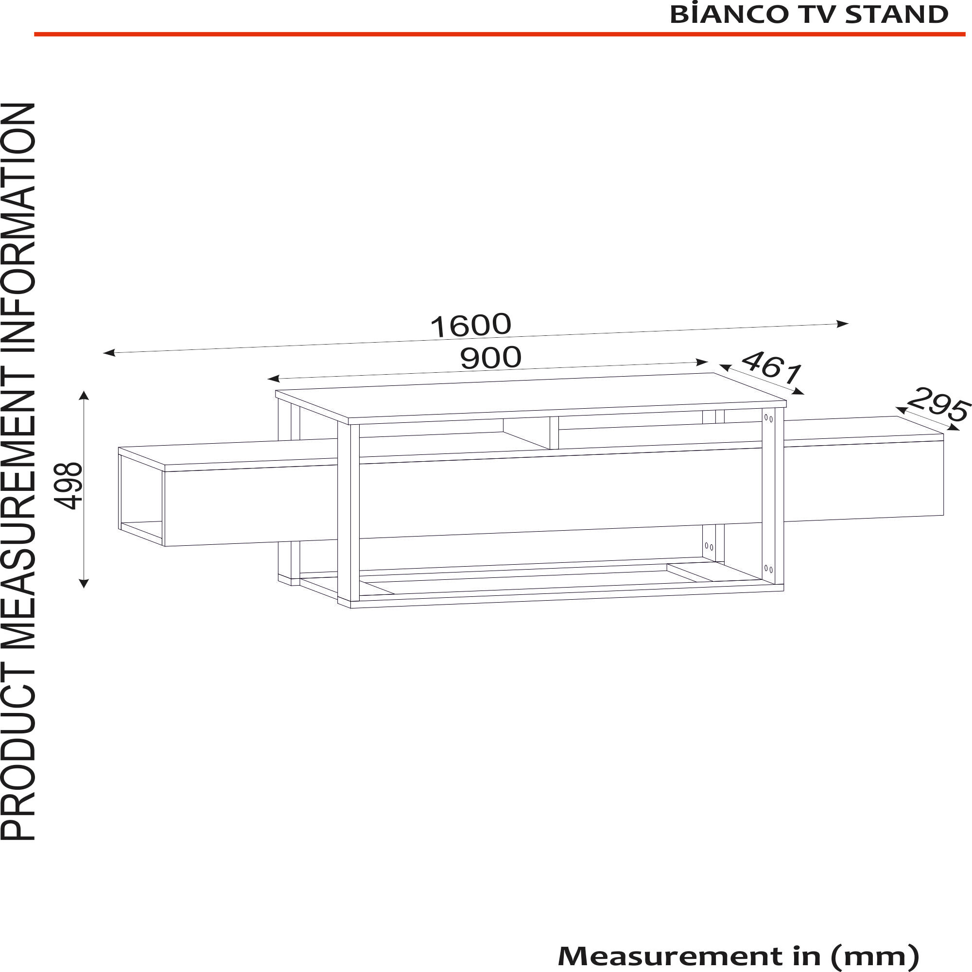 TV-Lowboard Bianco Marmoroptik B/H/T: ca. 160x49,8x46,1 cm