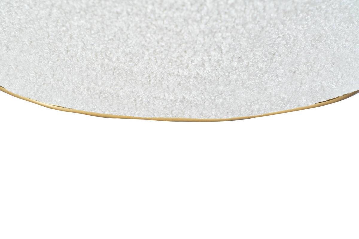 360 Living Hocker Contessa 110 weiß gold B/H/T: ca. 60x42,5x60 cm