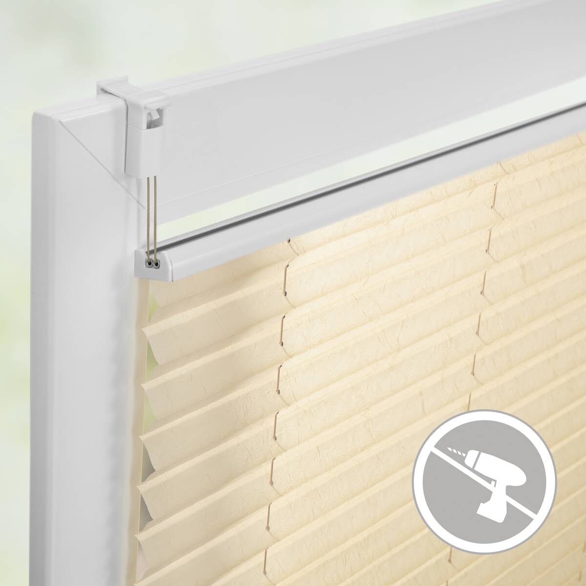 LICHTBLICK Spannplissee creme B/L: ca. 50x130 cm