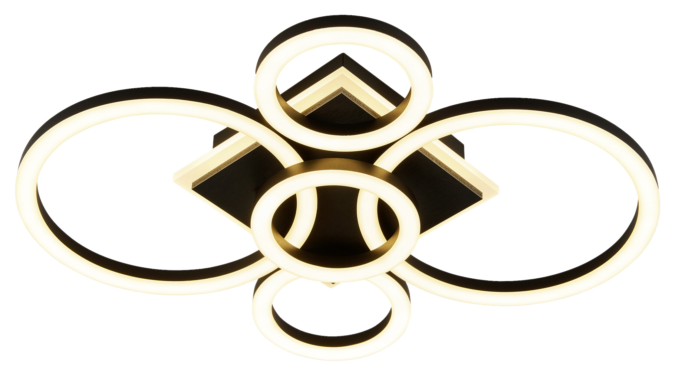 POCOline LED-Deckenleuchte Lavan schwarz B/H/L: ca. 39x9x49 cm