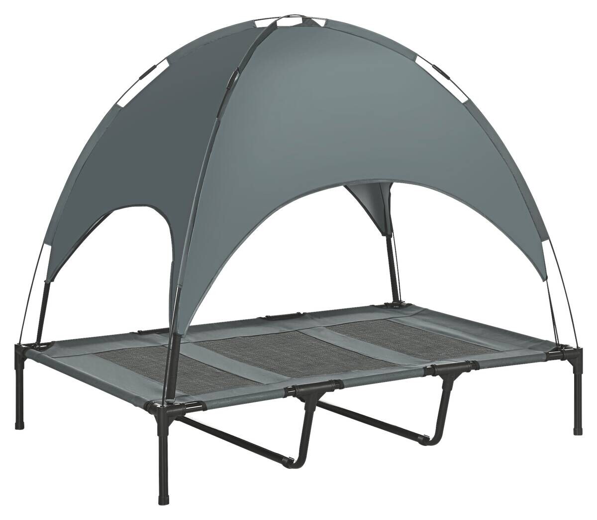 PawHut Hunde-Zubehör grau Edelstahl B/H/L: ca. 92x122x108 cm