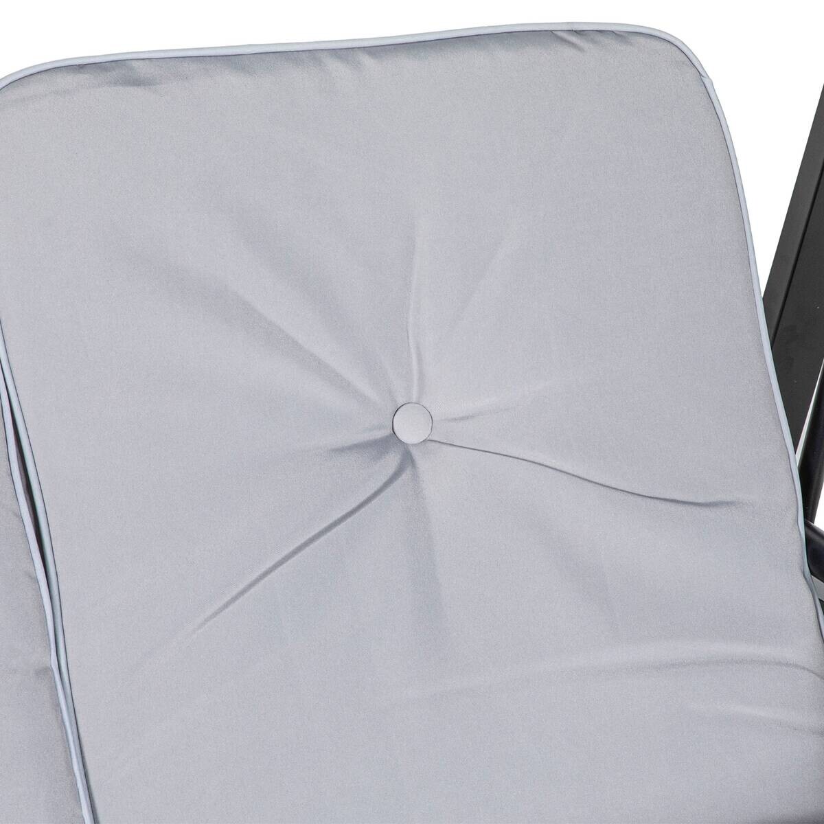 Outsunny Hollywoodschaukel grau Stahl B/H/L: ca. 116x172x145 cm