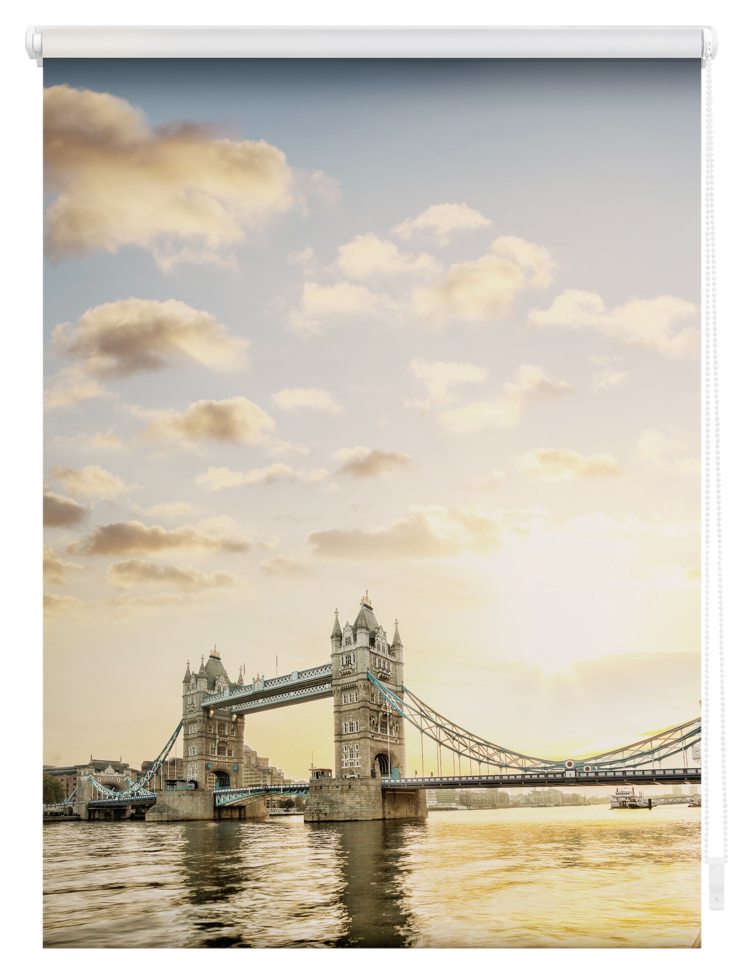 LICHTBLICK Verdunkelungsrollo Tower Bridge rot B/L: ca. 120x150 cm