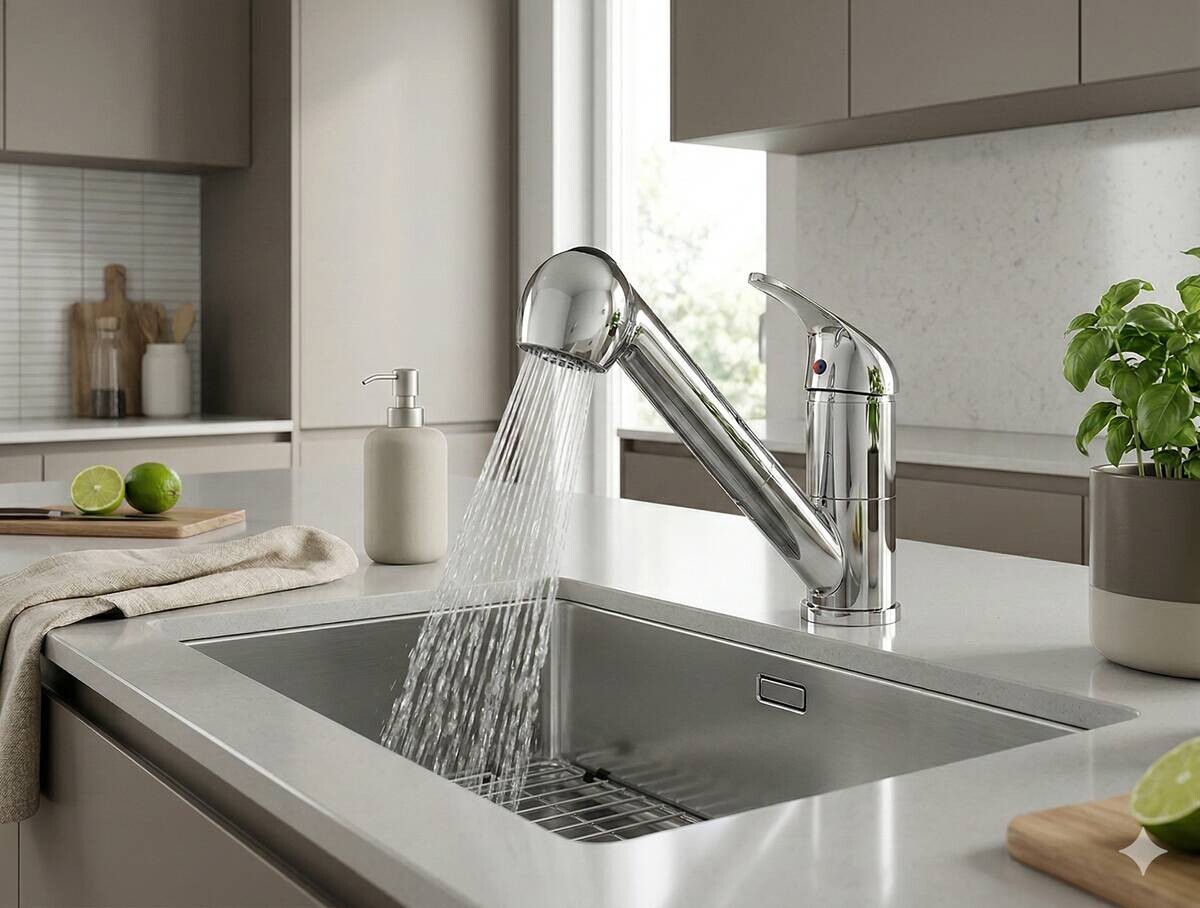 Spültisch-Armatur York Chrom