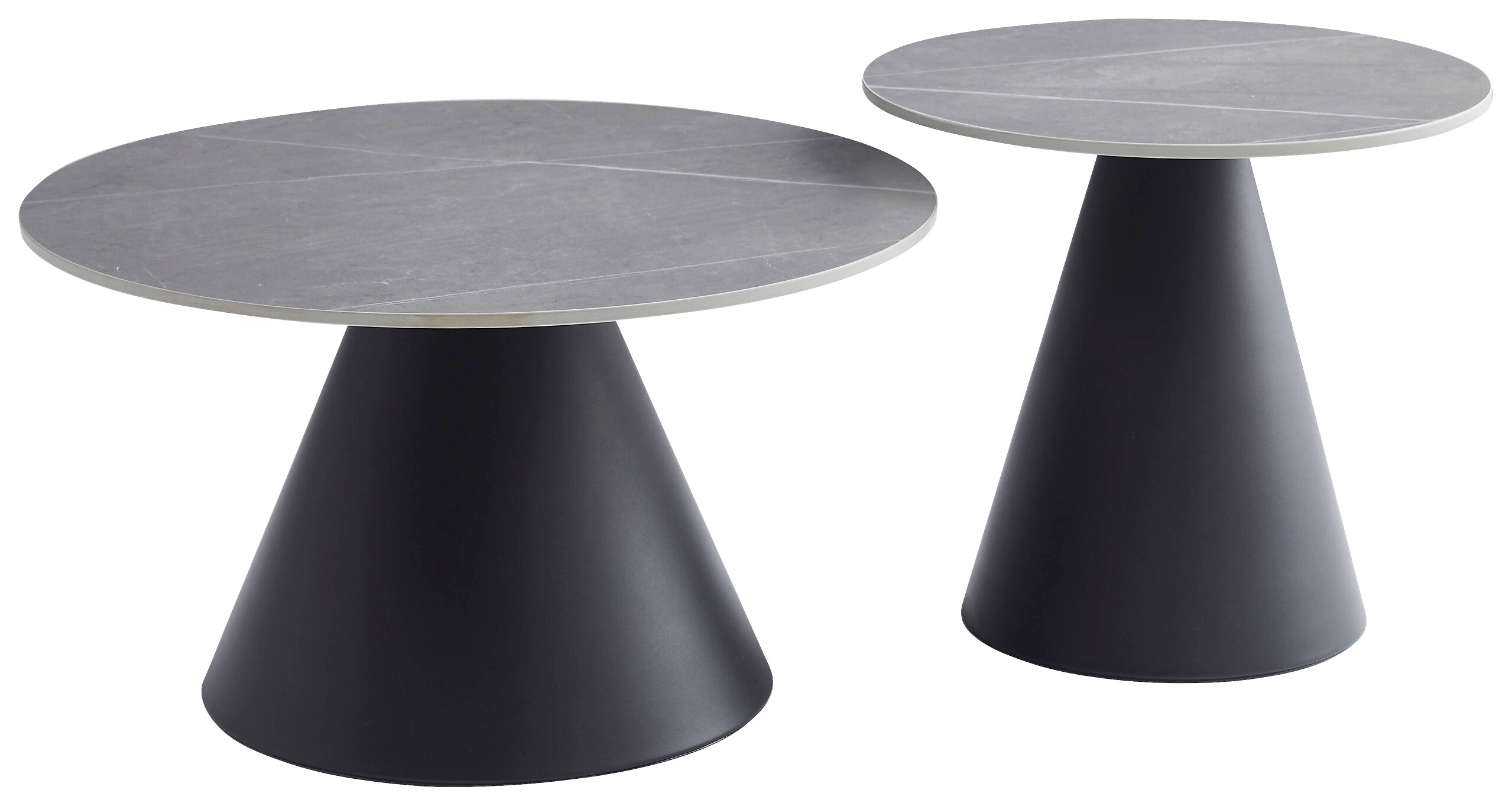 Hela Couchtisch Dustin Marmoroptik grau Metall B/H: ca. 70x46 cm Hela Couchtisch Dustin Marmoroptik grau Metall B/H: ca. 70x46 cm