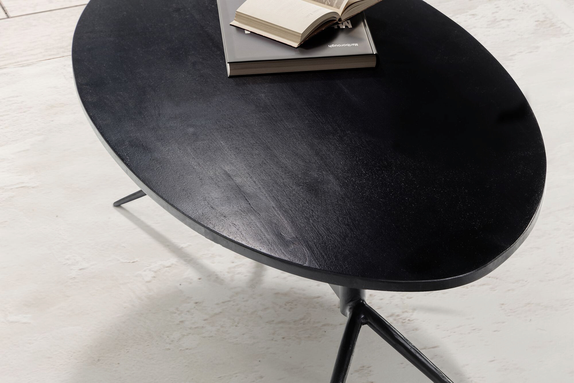 Wohnling Couchtisch schwarz Mango B/H/T: ca. 90x35x50 cm