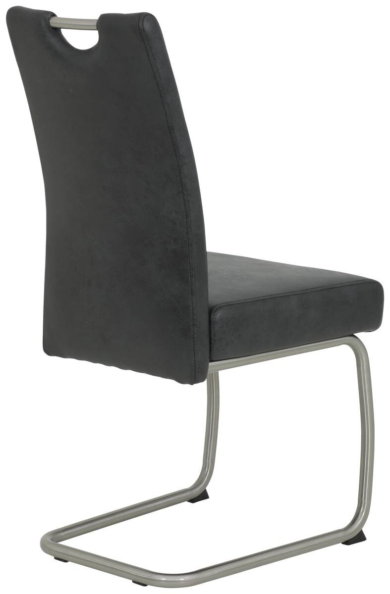 Schwingstuhl Sophie 2er Set anthrazit Vintage Microfaser B/H/T: ca. 43x99x58 cm