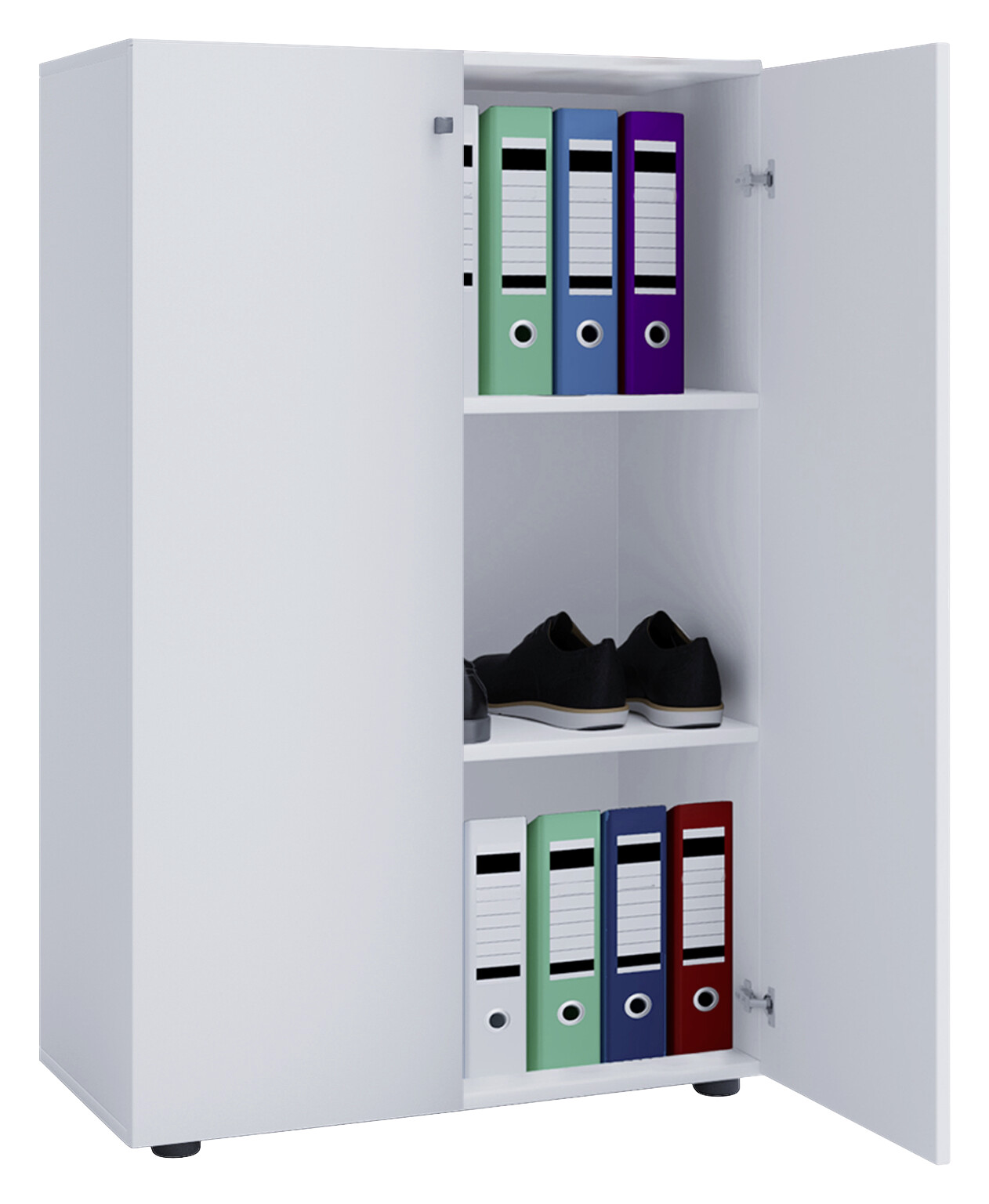 Büroschrank Lona XL weiß B/H/T: ca. 70x110x39 cm