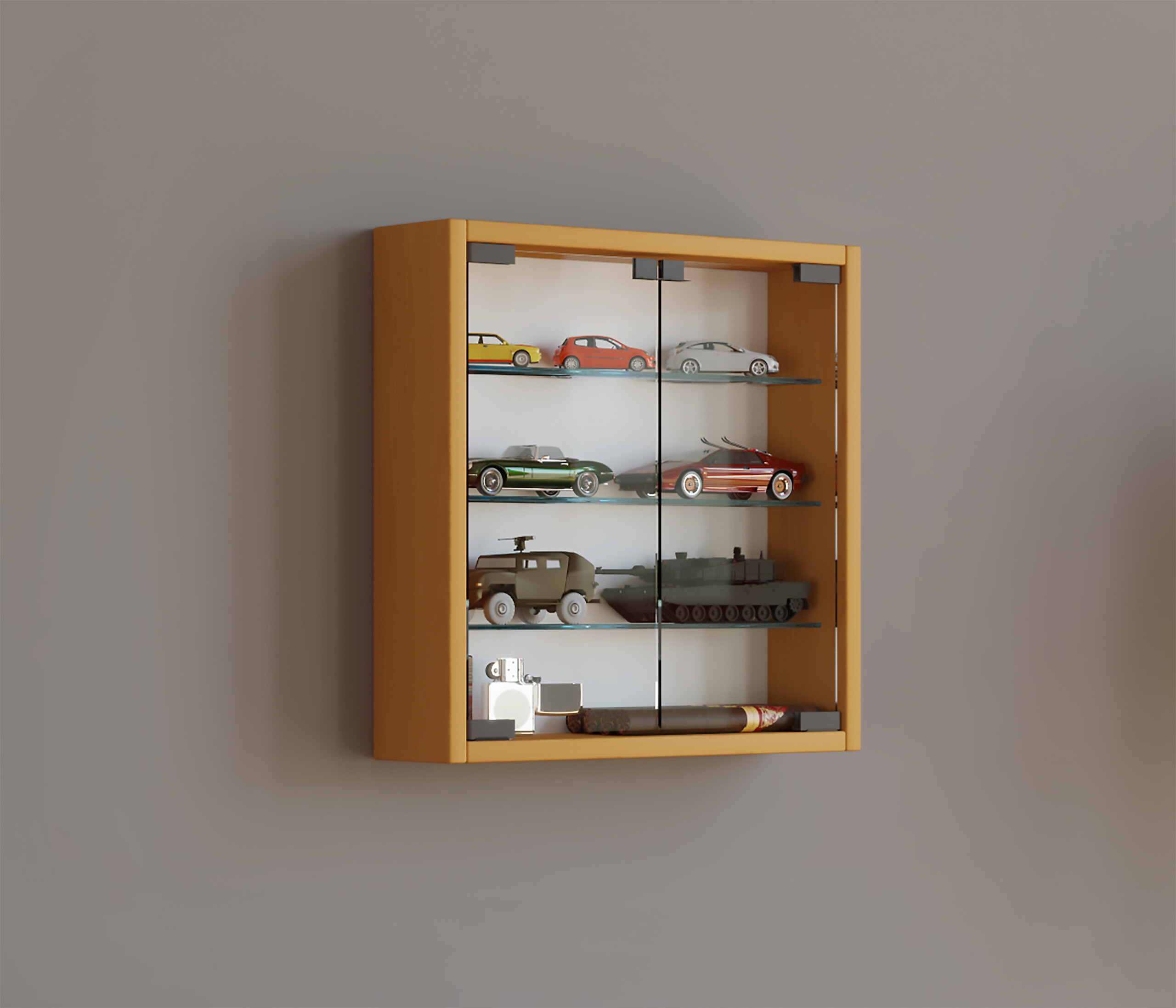 Vitrine Mandosa S buche Nachbildung Holzwerkstoff Glas B/H/T: ca. 40x40x10 cm Vitrine Mandosa S buche Nachbildung Holzwerkstoff Glas B/H/T: ca. 40x40x10 cm