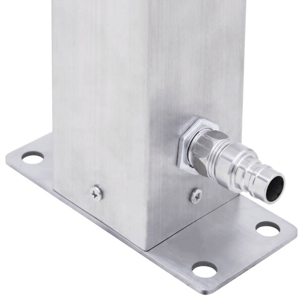 vidaXL Wassersäule silber B/H/L: ca. 7x60x23,5 cm