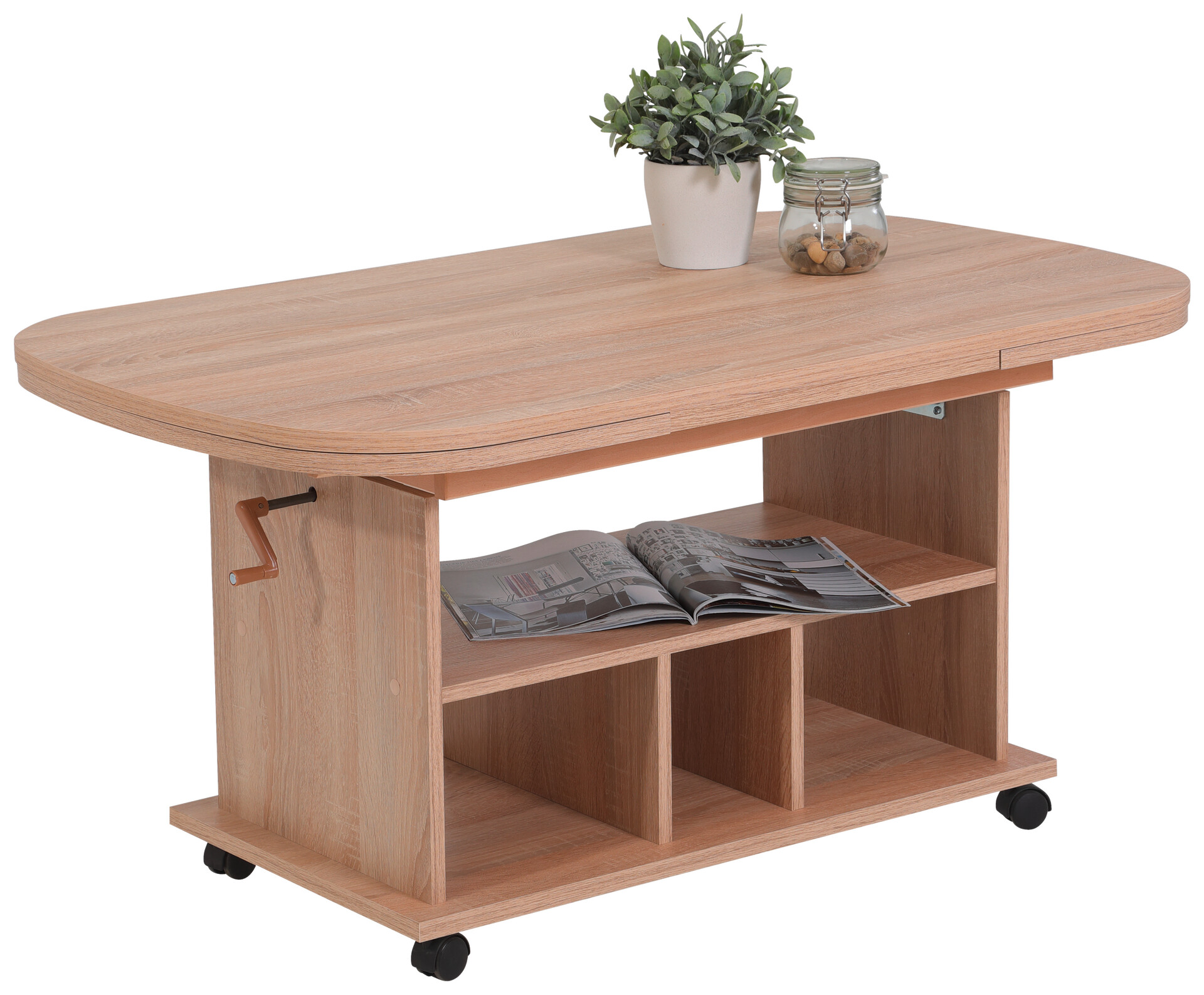 Hela Couchtisch Babsi III Eiche Sonoma Holzwerkstoff B/H/T: ca. 107x53x67 cm