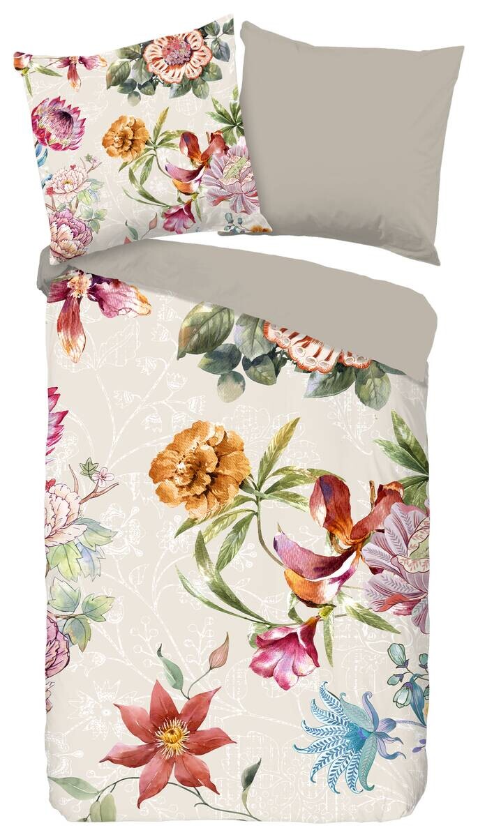 Baumwoll Bettwäsche Jaimy sand Baumwolle B/L: ca. 155x220 cm