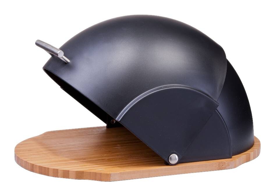 Zeller Brotkasten schwarz Kunststoff B/H/L: ca. 26x20,5x37 cm