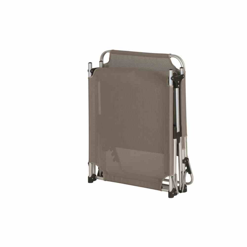 Gardamo Gartenliege ALU-XXL taupe Aluminium