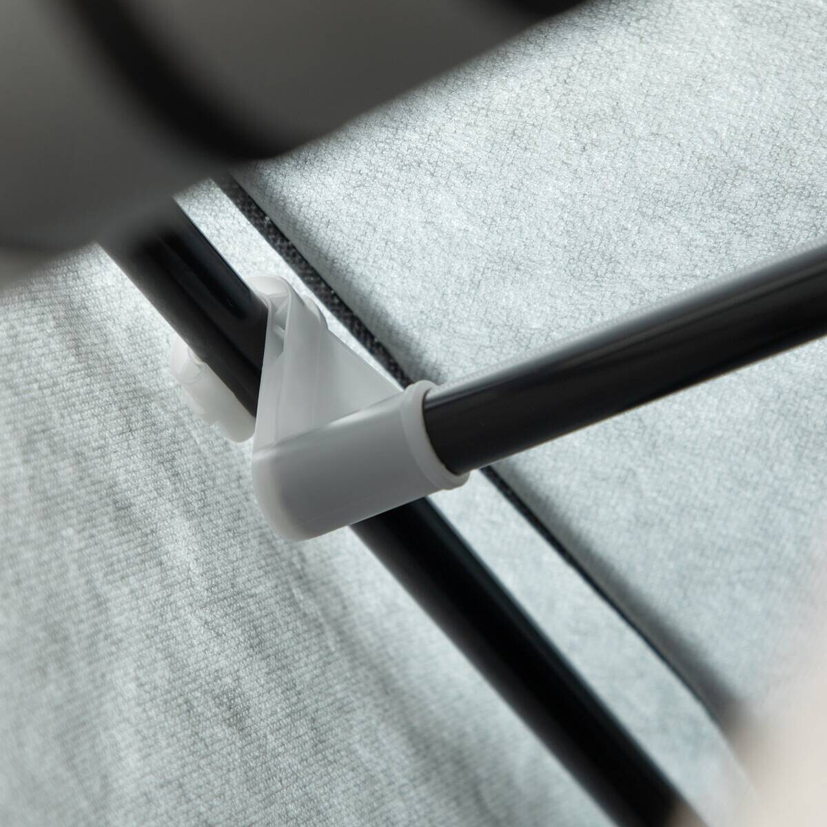 HOMCOM Kleiderschrank hellgrau Edelstahl B/H/L: ca. 43x125x162,5 cm