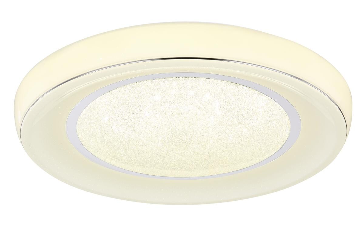 GLOBO Deckenleuchte 483110-30 weiß Opal Metall Kunststoff Chrom H/D: ca. 9x66 cm