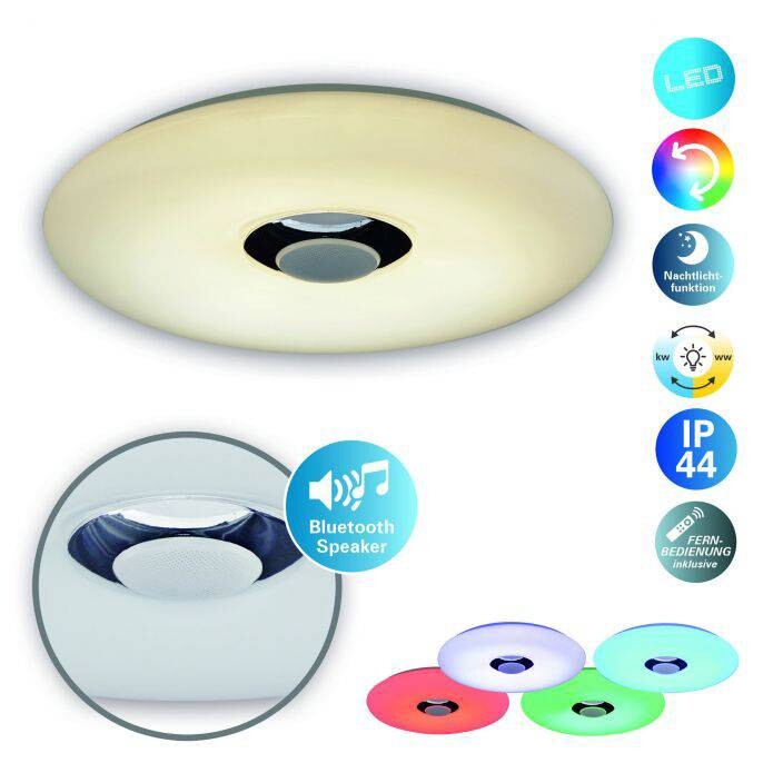 Näve Leuchten LED Deckenleuchte NV1220261 weiß Metall Kunststoff H/D: ca. 6x40 cm null 1 Brennstellen