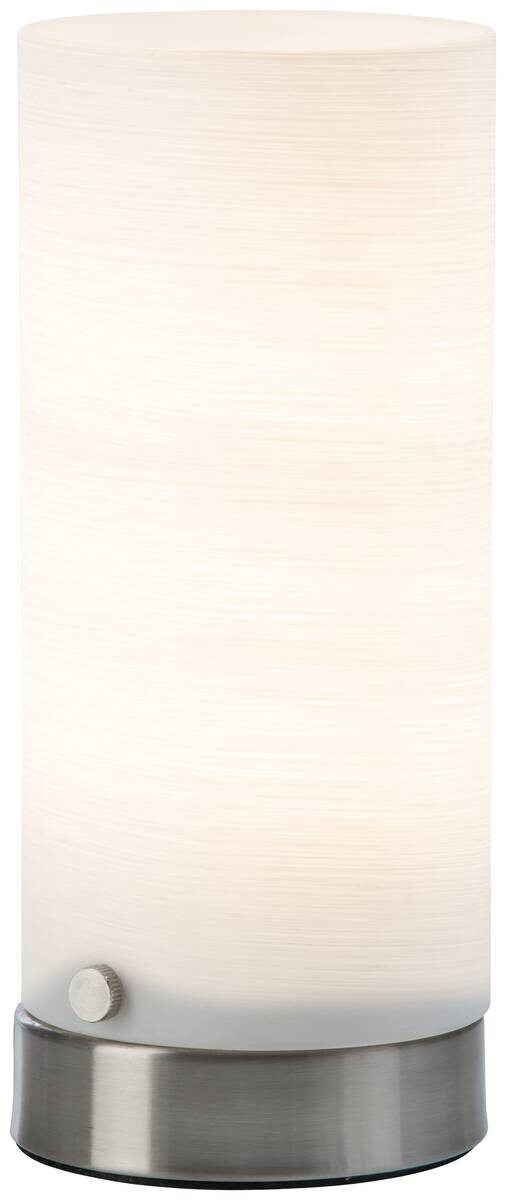 Nowa Tischleuchte 53260101 weiß Glas Metall H/D: ca. 20x8,5 cm E14 1 Brennstellen