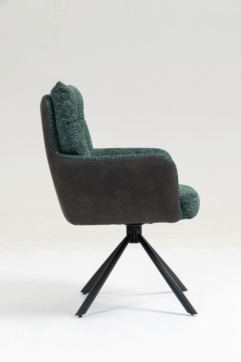 Drehstuhl Lecce grün Microfaser