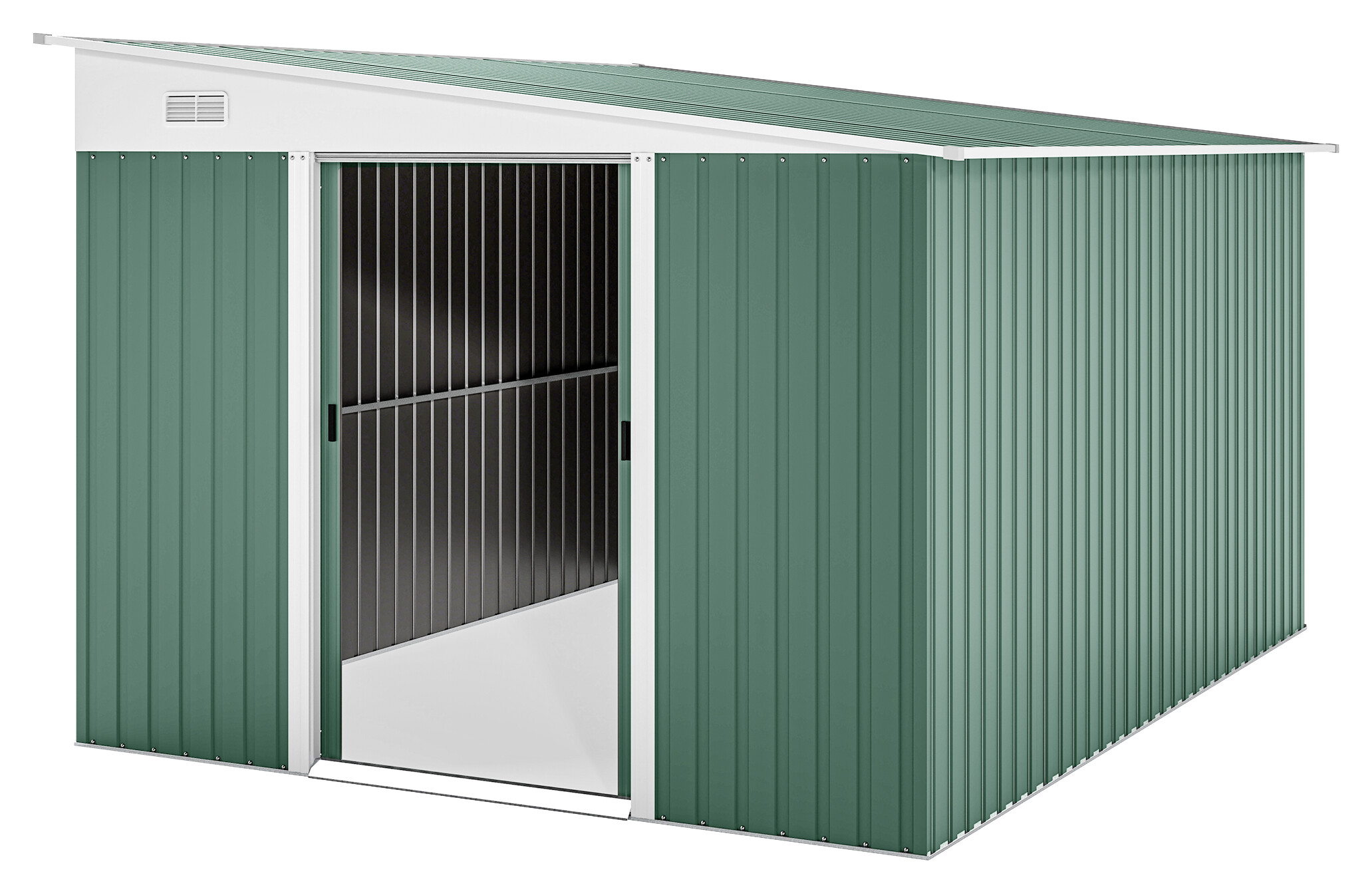 Outsunny Gerätehaus grün B/H/L: ca. 280x201x345 cm