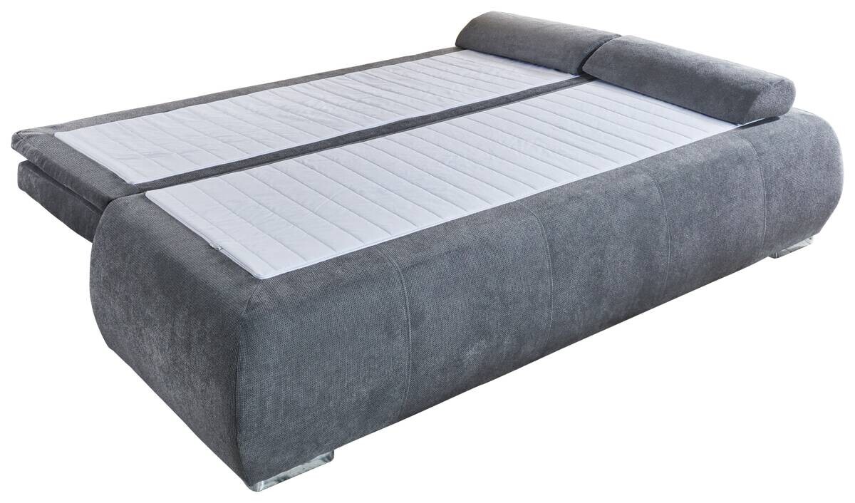 Schlafsofa grau Microfaser B/H/T: ca. 207x94x90 cm