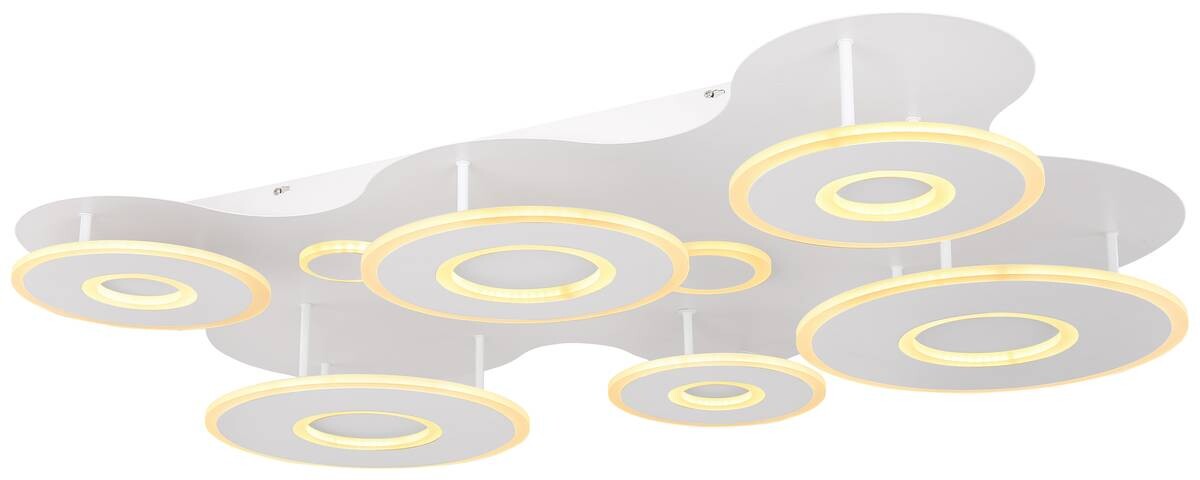 GLOBO Deckenleuchte weiß Acryl Metall B/H/T: ca. 80x15x107 cm 1 Brennstellen