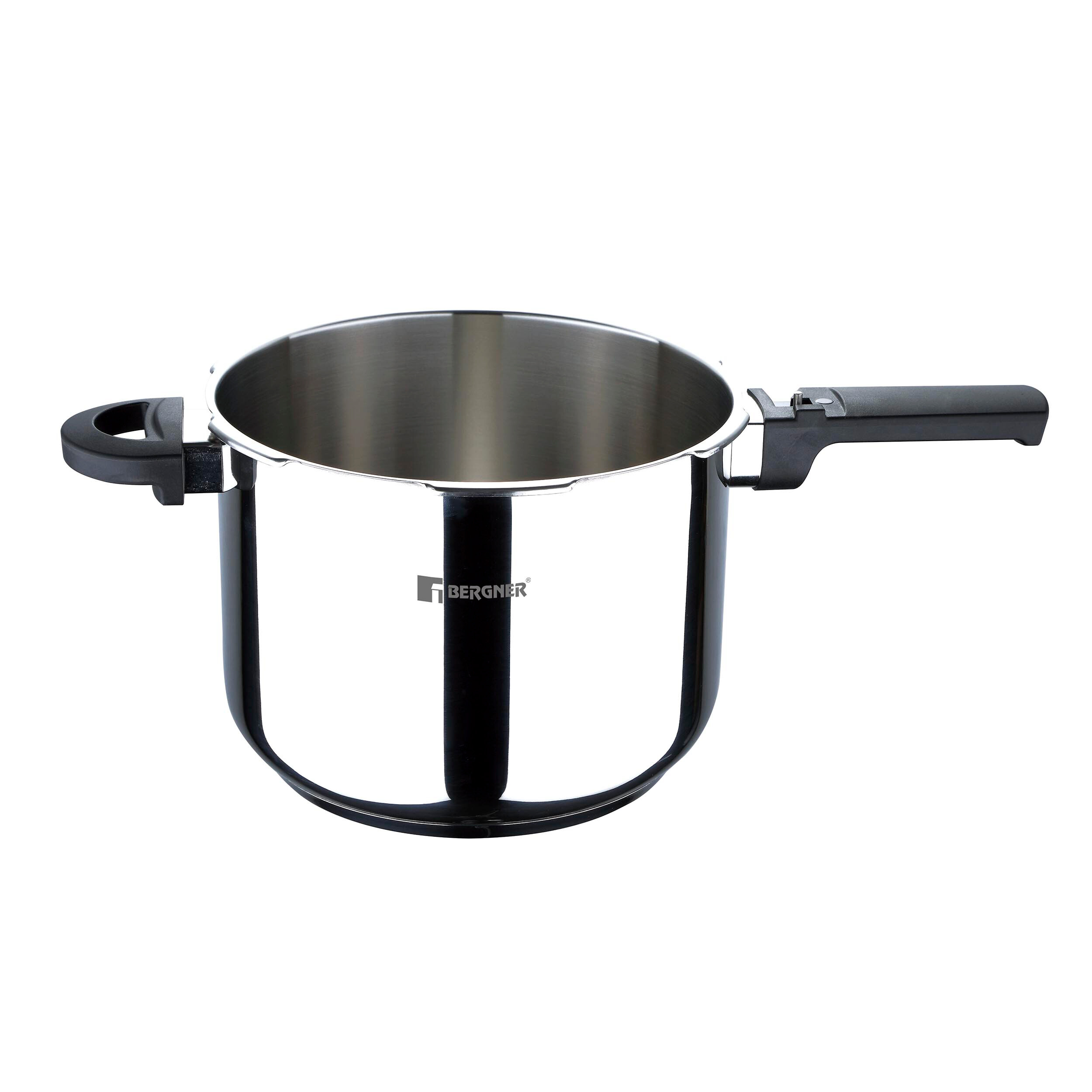 BERGNER Schnellkochtopf CRETA schwarz Edelstahl B/H/L: ca. 22x27x42 cm