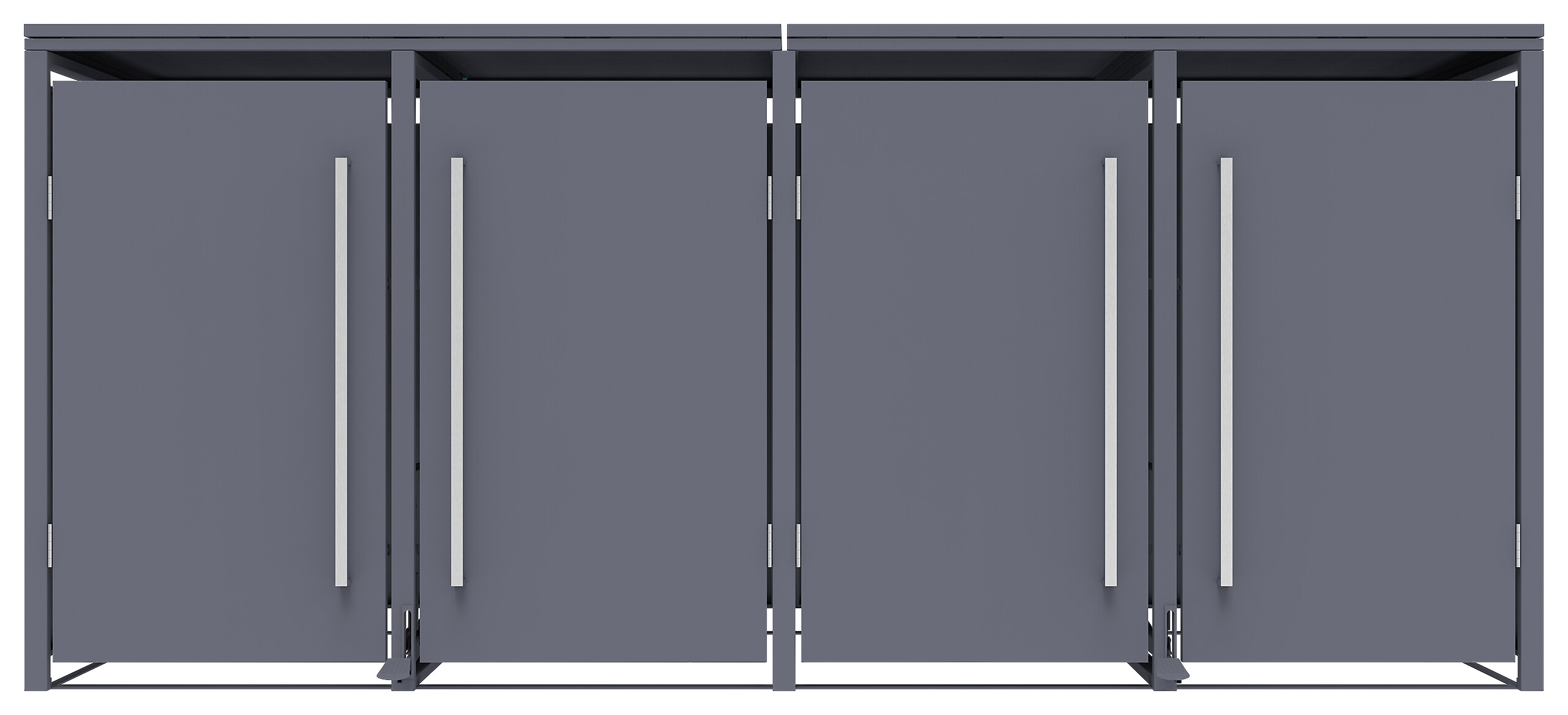 Westmann Mülltonnenbox Pedura anthrazit B/H/L: ca. 265x116x80 cm