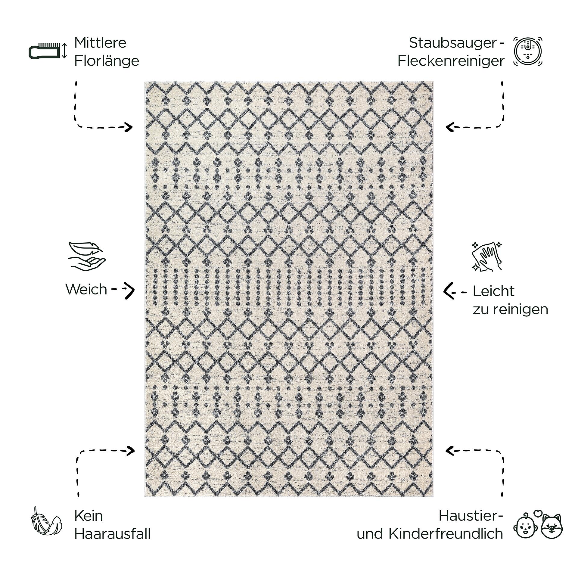 Sanat Teppich creme B/L: ca. 290x200 cm