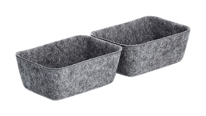 Zeller Organizer grau Filz