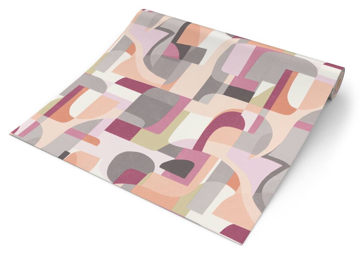 Erismann Vliestapete Abstrakt beige rosa grau B/L: ca. 53x1005 cm