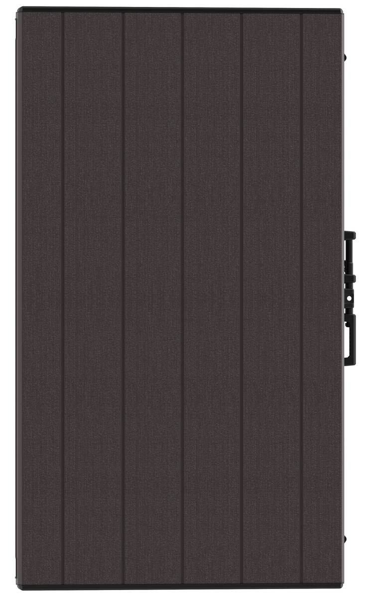 VCM Mülltonnenbox 2er StoreAway braun Kunststoff B/H/L: ca. 145x125x83 cm