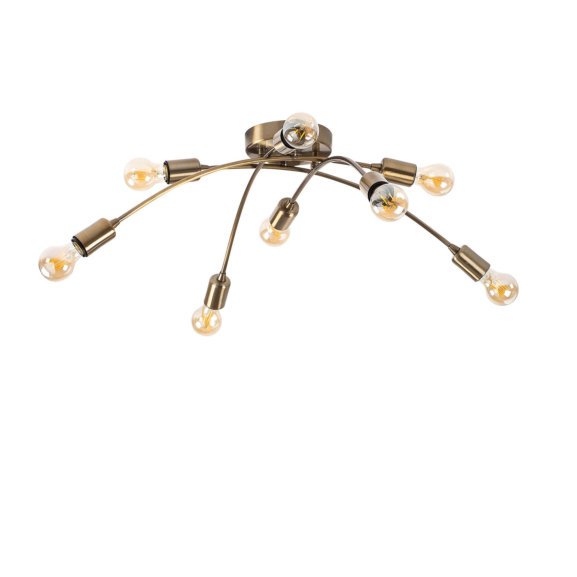 Opviq Deckenleuchte Banana-1152 Metall B/H/T/L/D: ca. 79x26x79x79x79 cm E27 8 Brennstellen