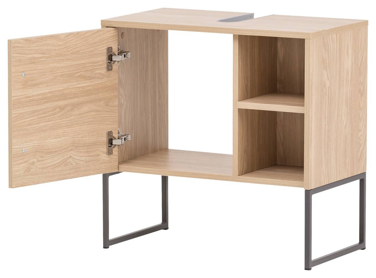 Waschbeckenunterschrank Limone Eiche hell Nachbildung B/H/T: ca. 60,4x59,5x33 cm