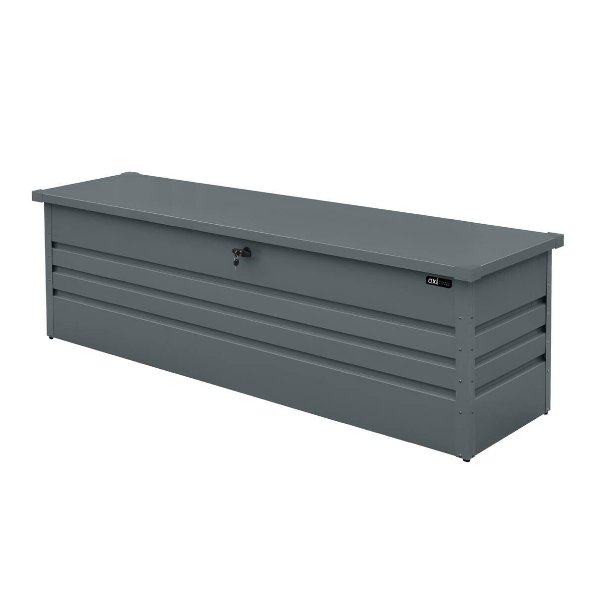 AXI Outdoor Living Gartenbox Miles anthrazit Metall B/H/L: ca. 82x75x185 cm