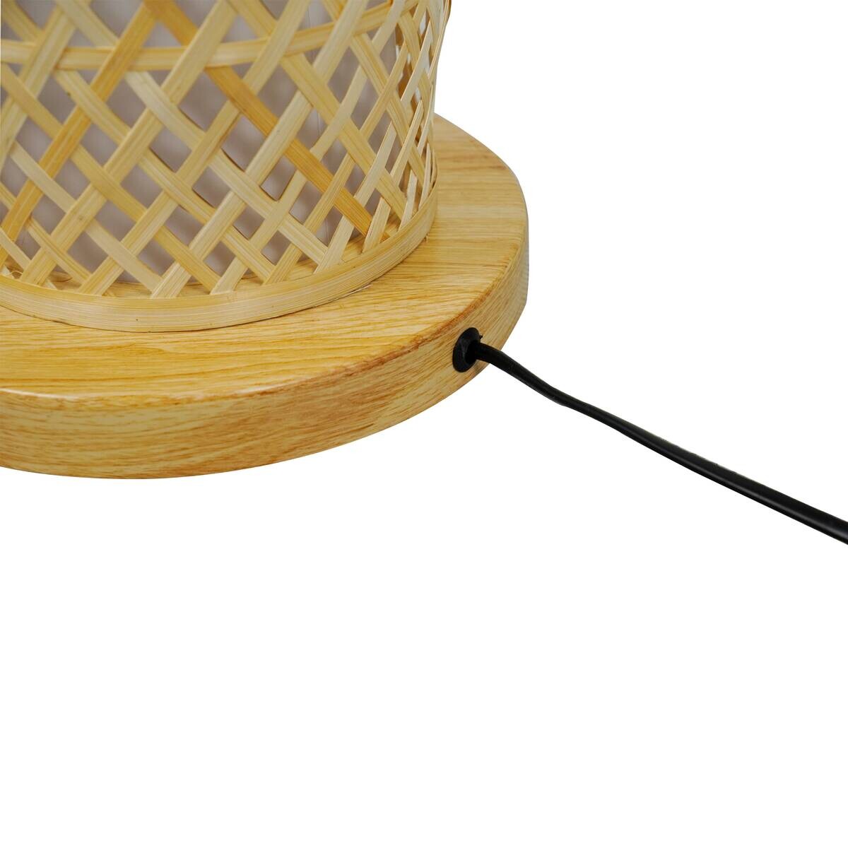 POCOline Stehleuchte Amaya Bambus H/D: ca. 120x30 cm E27 1 Brennstellen