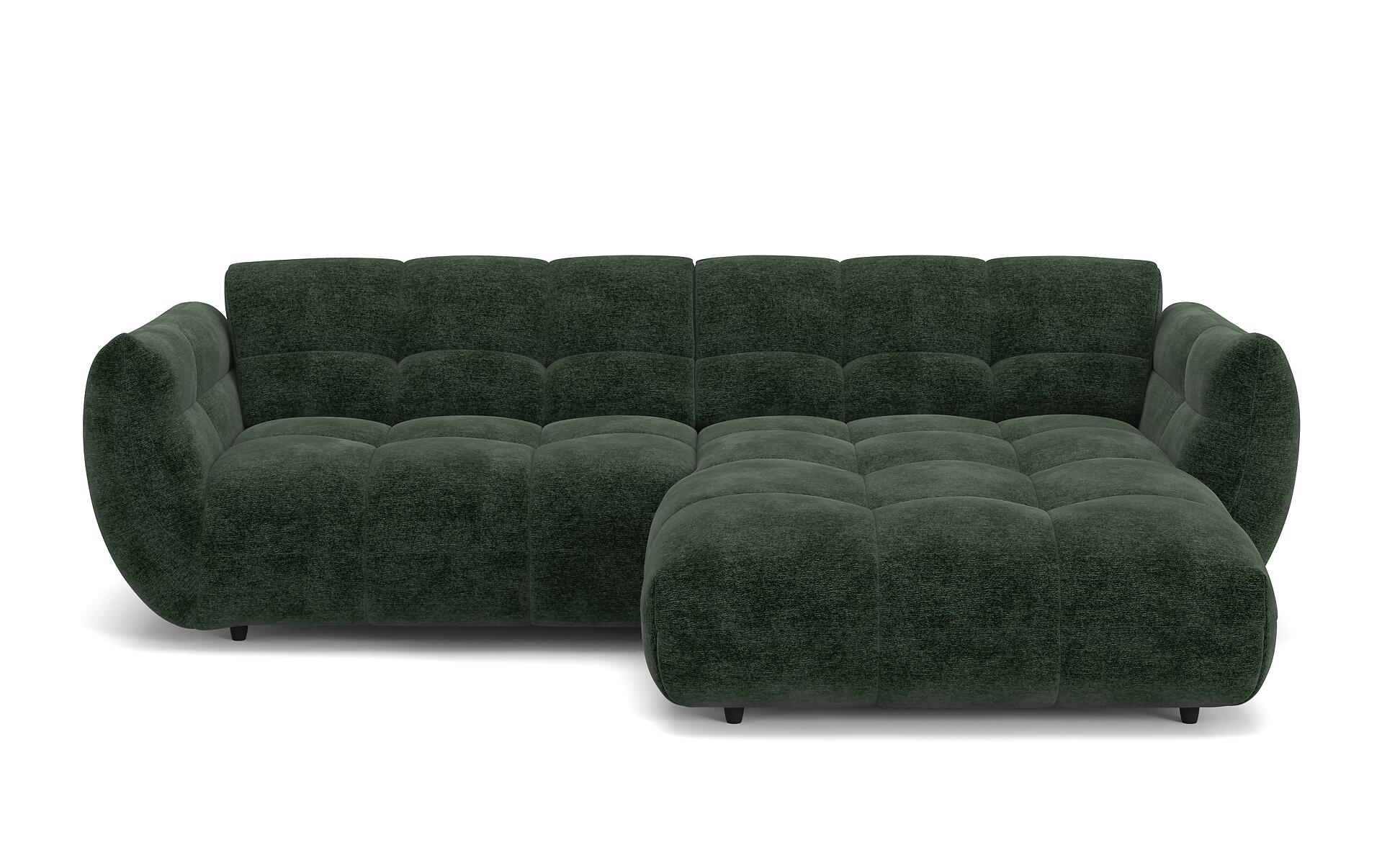 Ecksofa grün Microfaser B/H/T: ca. 280x81x178 cm Ecksofa grün Microfaser B/H/T: ca. 280x81x178 cm