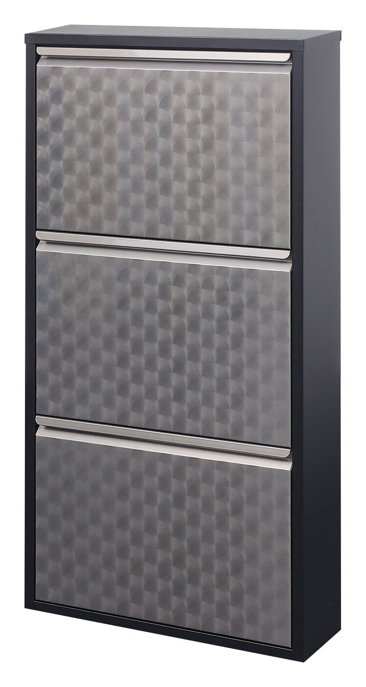 Schuhkipper Clip silber lackiert Optik anthrazit B/H/T: ca. 50x105x13,5 cm