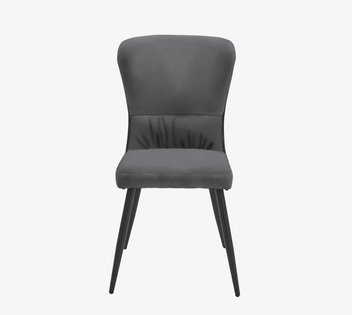 Stuhl Kate grau Samt B/H/T: ca. 60x94,5x51,5 cm