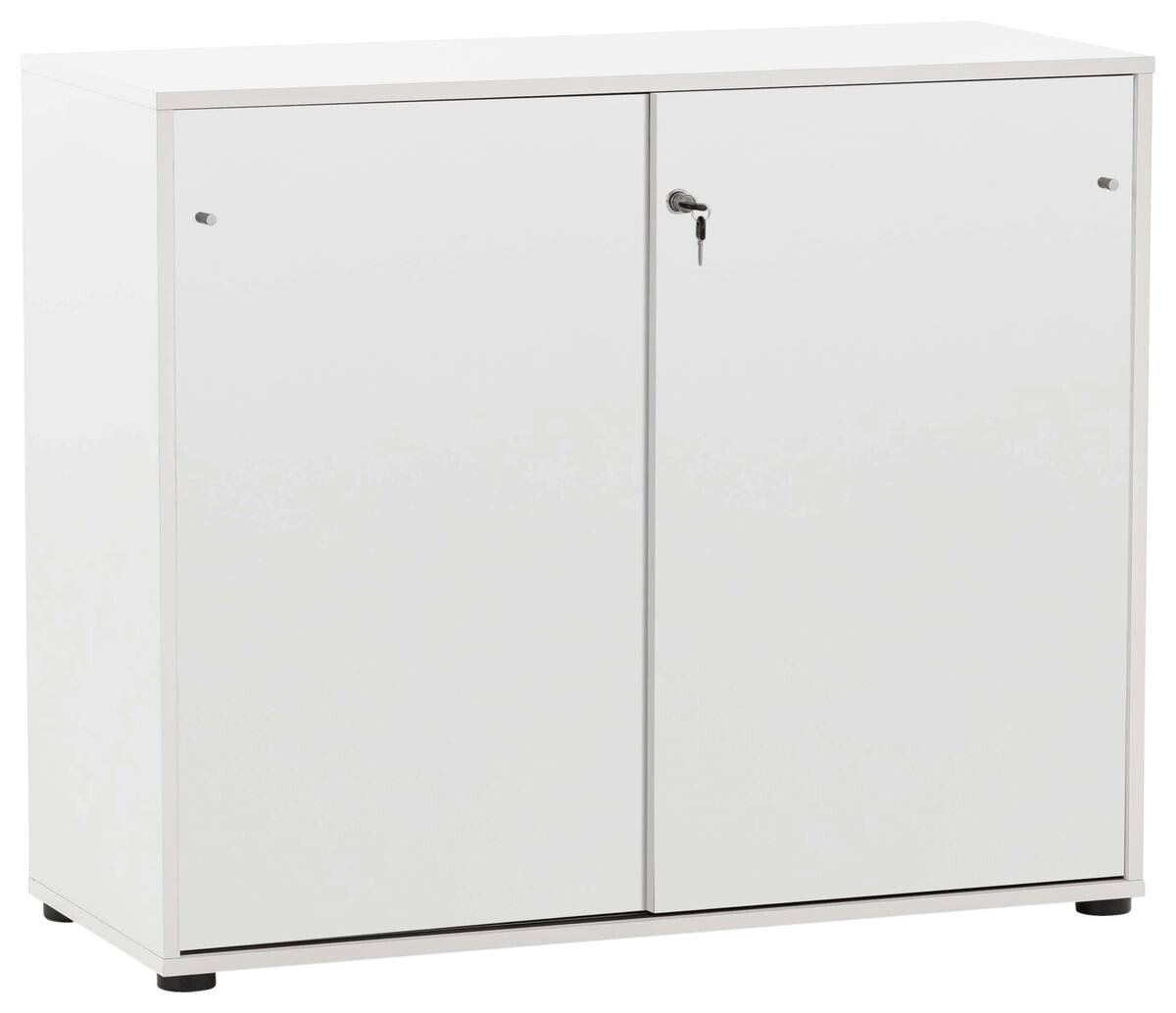 Schiebetürenschrank Serie 400 perlweiß B/H/T: ca. 100,1x83,6x41 cm Schiebetürenschrank Serie 400 perlweiß B/H/T: ca. 100,1x83,6x41 cm